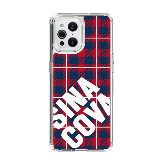 Slim Protection Case［ SINA COVA - Check - Red ］