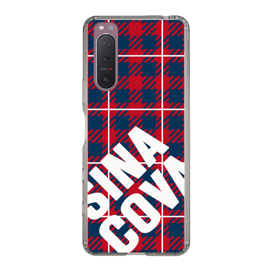 Slim Protection Case［ SINA COVA - Check - Red ］