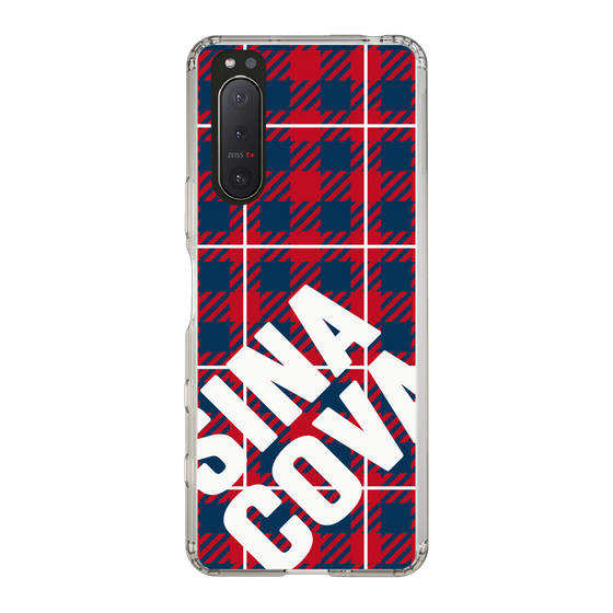 Slim Protection Case［ SINA COVA - Check - Red ］