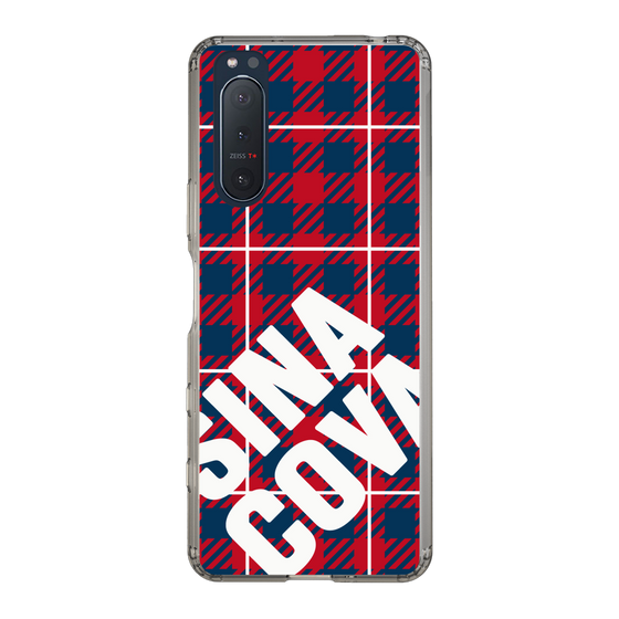 Slim Protection Case［ SINA COVA - Check - Red ］