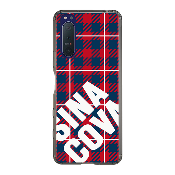 Slim Protection Case［ SINA COVA - Check - Red ］