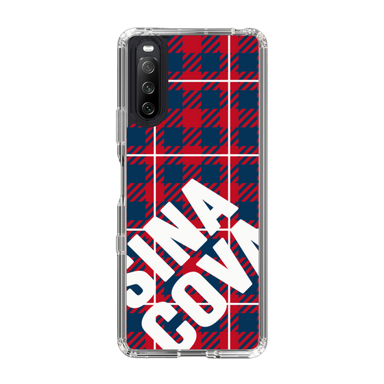 Slim Protection Case［ SINA COVA - Check - Red ］