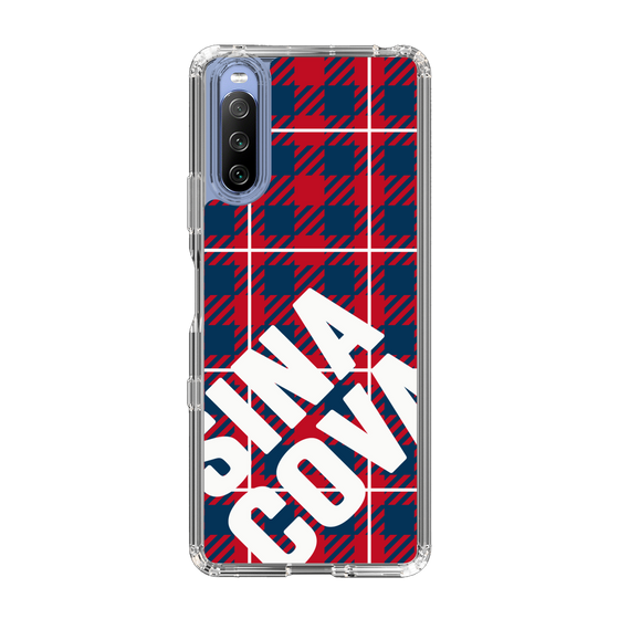 Slim Protection Case［ SINA COVA - Check - Red ］