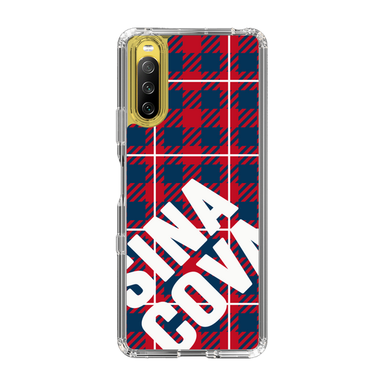 Slim Protection Case［ SINA COVA - Check - Red ］