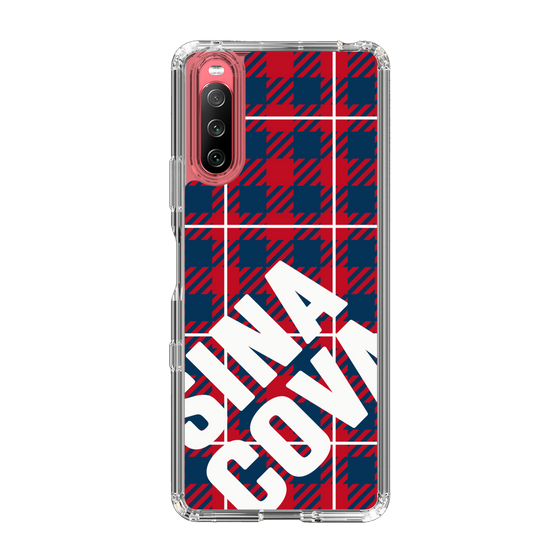Slim Protection Case［ SINA COVA - Check - Red ］
