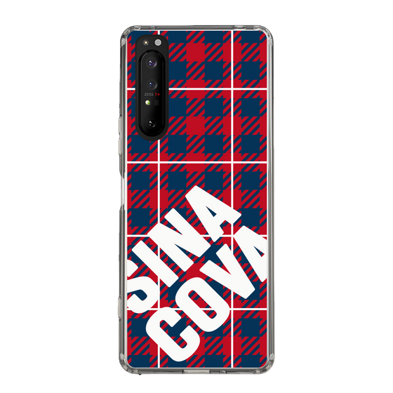 Slim Protection Case［ SINA COVA - Check - Red ］