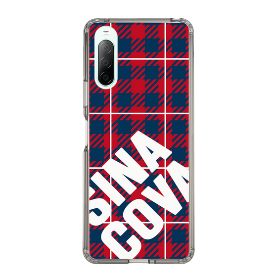 Slim Protection Case［ SINA COVA - Check - Red ］