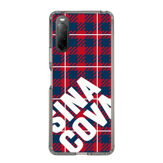 Slim Protection Case［ SINA COVA - Check - Red ］