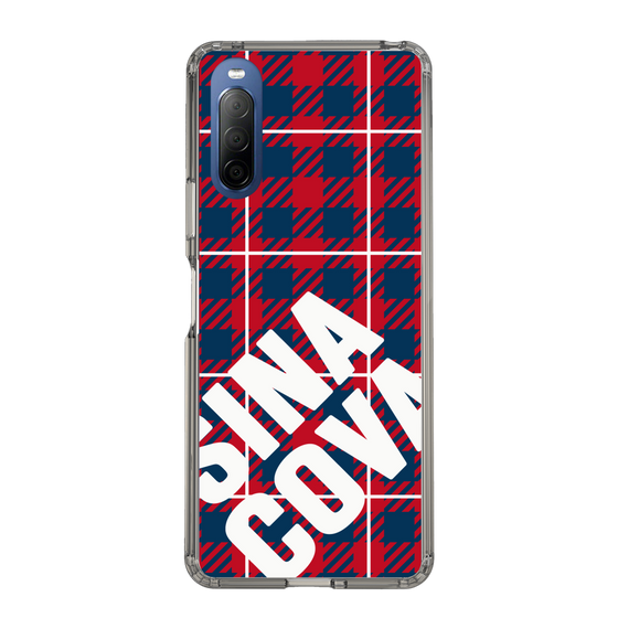 Slim Protection Case［ SINA COVA - Check - Red ］