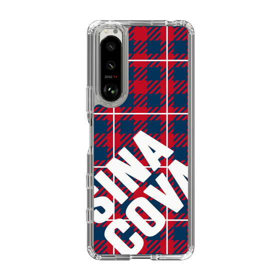 Slim Protection Case［ SINA COVA - Check - Red ］
