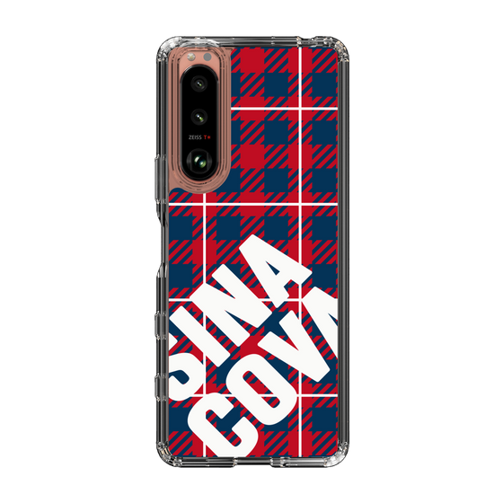 Slim Protection Case［ SINA COVA - Check - Red ］