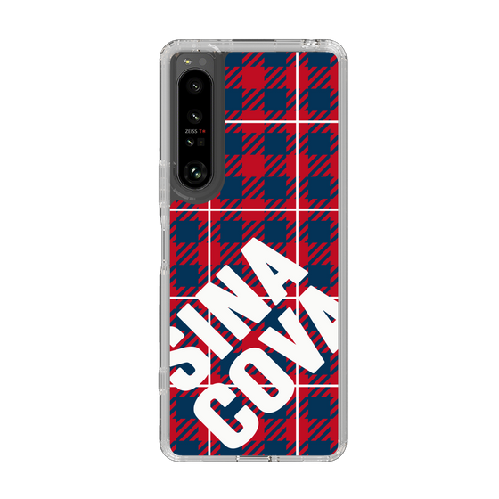 Slim Protection Case［ SINA COVA - Check - Red ］