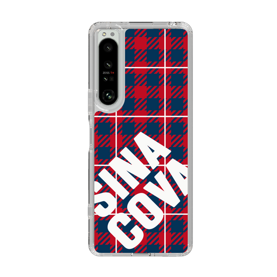 Slim Protection Case［ SINA COVA - Check - Red ］
