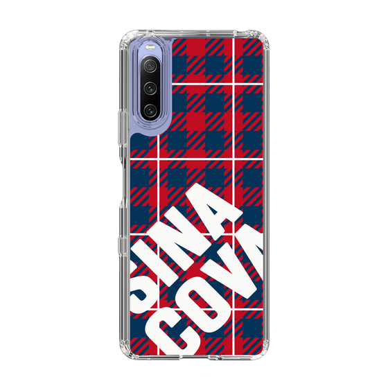 Slim Protection Case［ SINA COVA - Check - Red ］