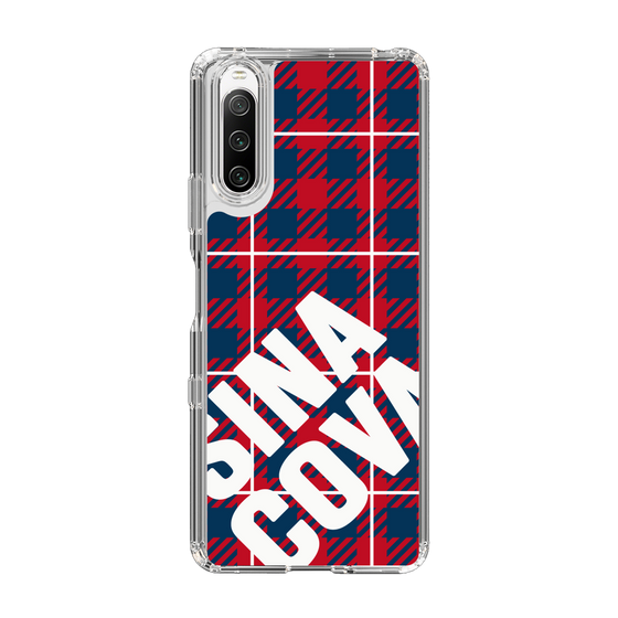 Slim Protection Case［ SINA COVA - Check - Red ］