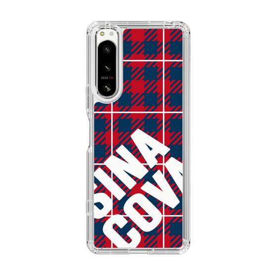Slim Protection Case［ SINA COVA - Check - Red ］