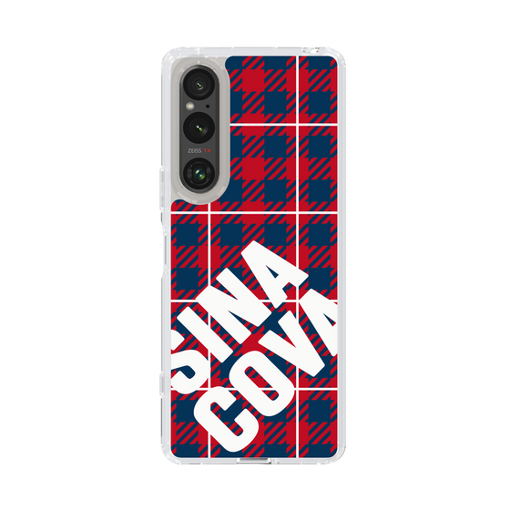 Slim Protection Case［ SINA COVA - Check - Red ］