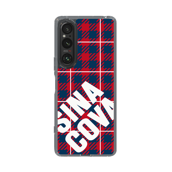 Slim Protection Case［ SINA COVA - Check - Red ］