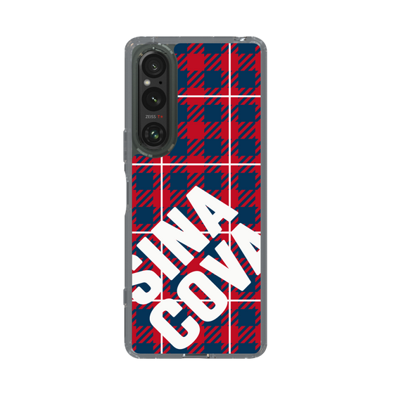 Slim Protection Case［ SINA COVA - Check - Red ］