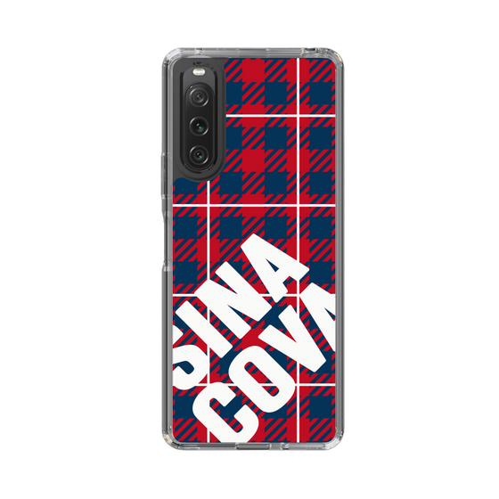 Slim Protection Case［ SINA COVA - Check - Red ］