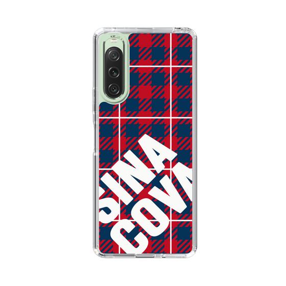 Slim Protection Case［ SINA COVA - Check - Red ］