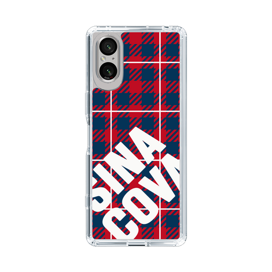 Slim Protection Case［ SINA COVA - Check - Red ］
