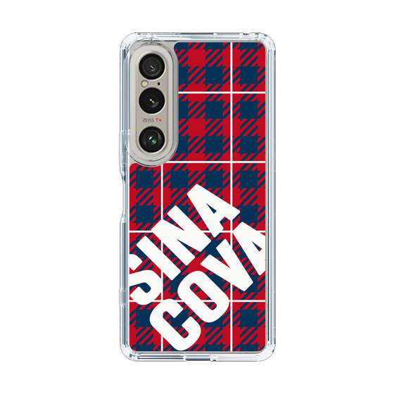Slim Protection Case［ SINA COVA - Check - Red ］