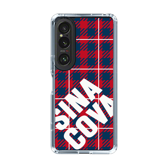 Slim Protection Case［ SINA COVA - Check - Red ］