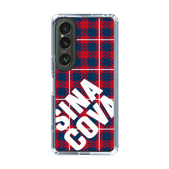 Slim Protection Case［ SINA COVA - Check - Red ］