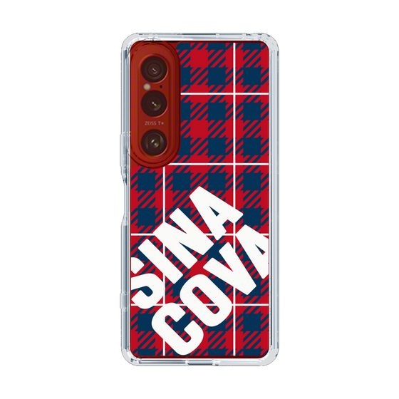 Slim Protection Case［ SINA COVA - Check - Red ］