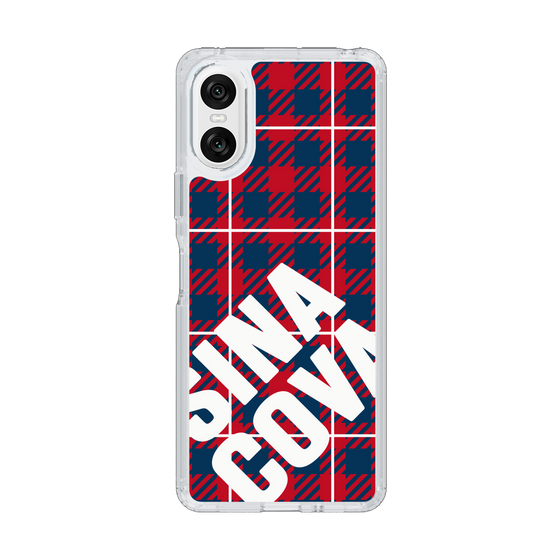 Slim Protection Case［ SINA COVA - Check - Red ］