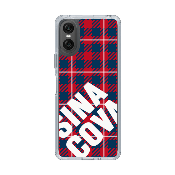 Slim Protection Case［ SINA COVA - Check - Red ］