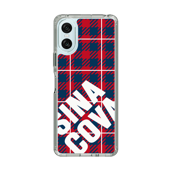 Slim Protection Case［ SINA COVA - Check - Red ］