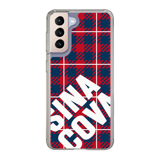 Slim Protection Case［ SINA COVA - Check - Red ］