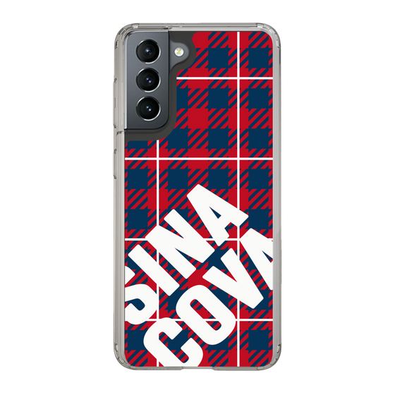 Slim Protection Case［ SINA COVA - Check - Red ］