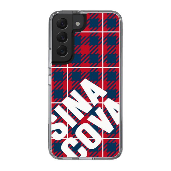 Slim Protection Case［ SINA COVA - Check - Red ］