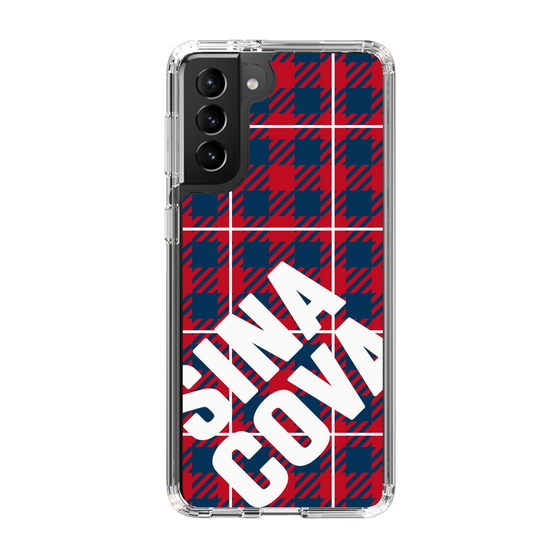 Slim Protection Case［ SINA COVA - Check - Red ］