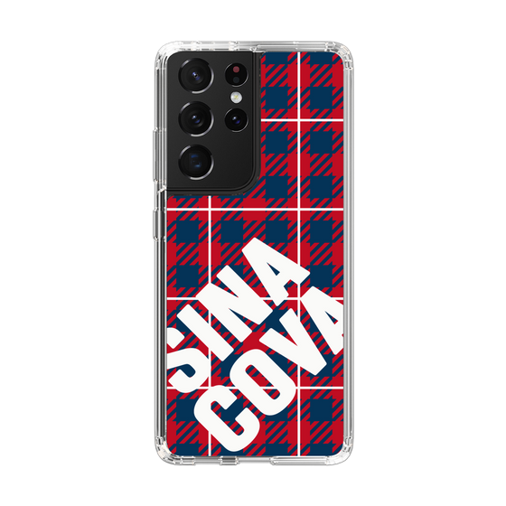 Slim Protection Case［ SINA COVA - Check - Red ］