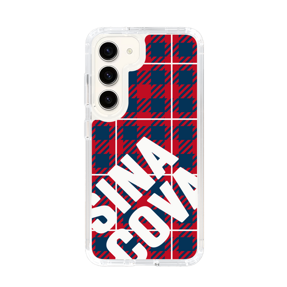 Slim Protection Case［ SINA COVA - Check - Red ］