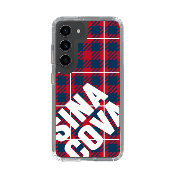 Slim Protection Case［ SINA COVA - Check - Red ］