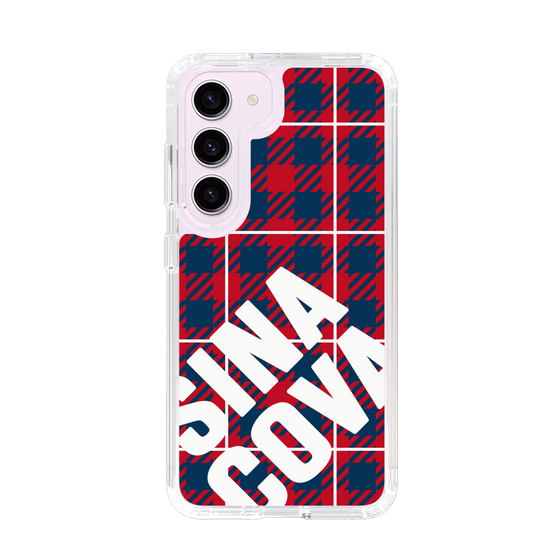 Slim Protection Case［ SINA COVA - Check - Red ］