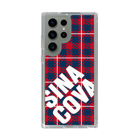 Slim Protection Case［ SINA COVA - Check - Red ］