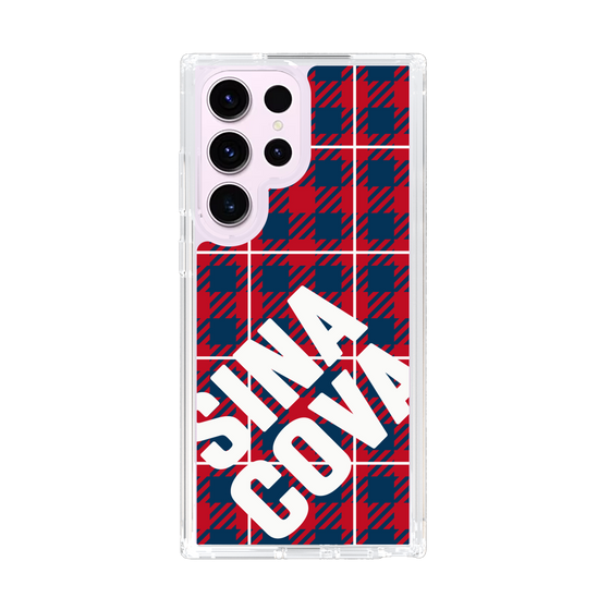 Slim Protection Case［ SINA COVA - Check - Red ］