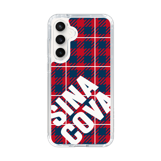 Slim Protection Case［ SINA COVA - Check - Red ］