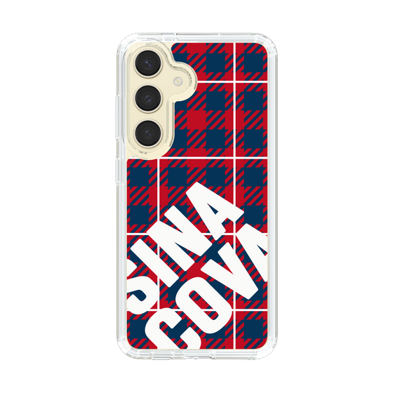 Slim Protection Case［ SINA COVA - Check - Red ］