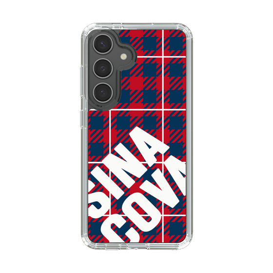 Slim Protection Case［ SINA COVA - Check - Red ］