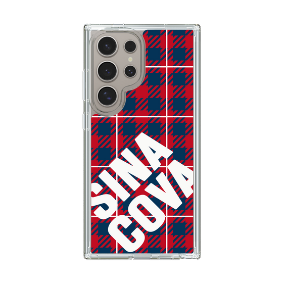 Slim Protection Case［ SINA COVA - Check - Red ］