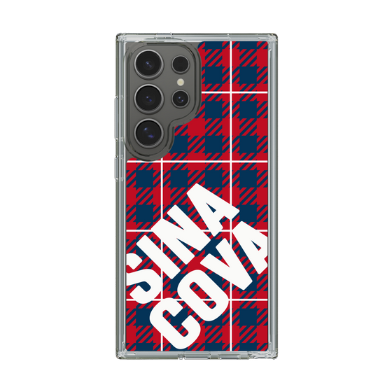 Slim Protection Case［ SINA COVA - Check - Red ］