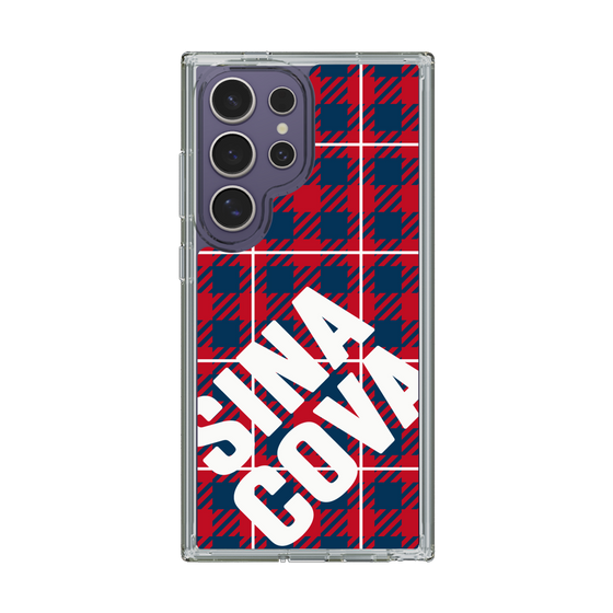 Slim Protection Case［ SINA COVA - Check - Red ］