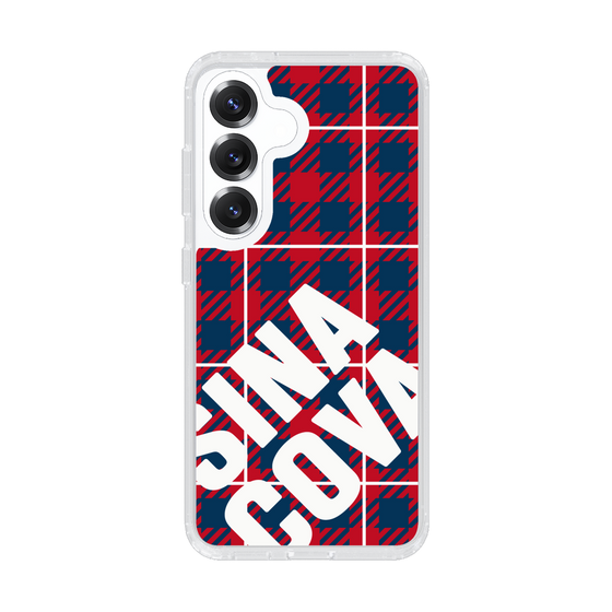 Slim Protection Case［ SINA COVA - Check - Red ］